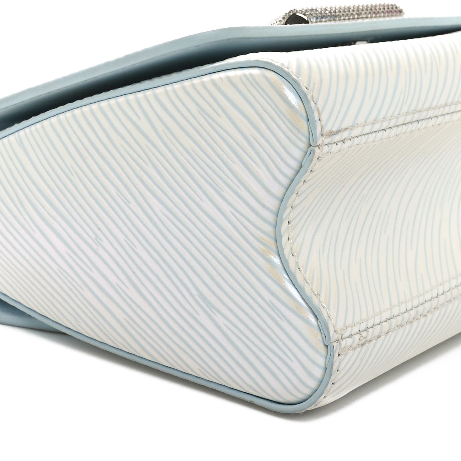 Louis Vuitton Epi Milky Way Twist Braided Chain Shoulder Bag Icy Blue 8 of 10
