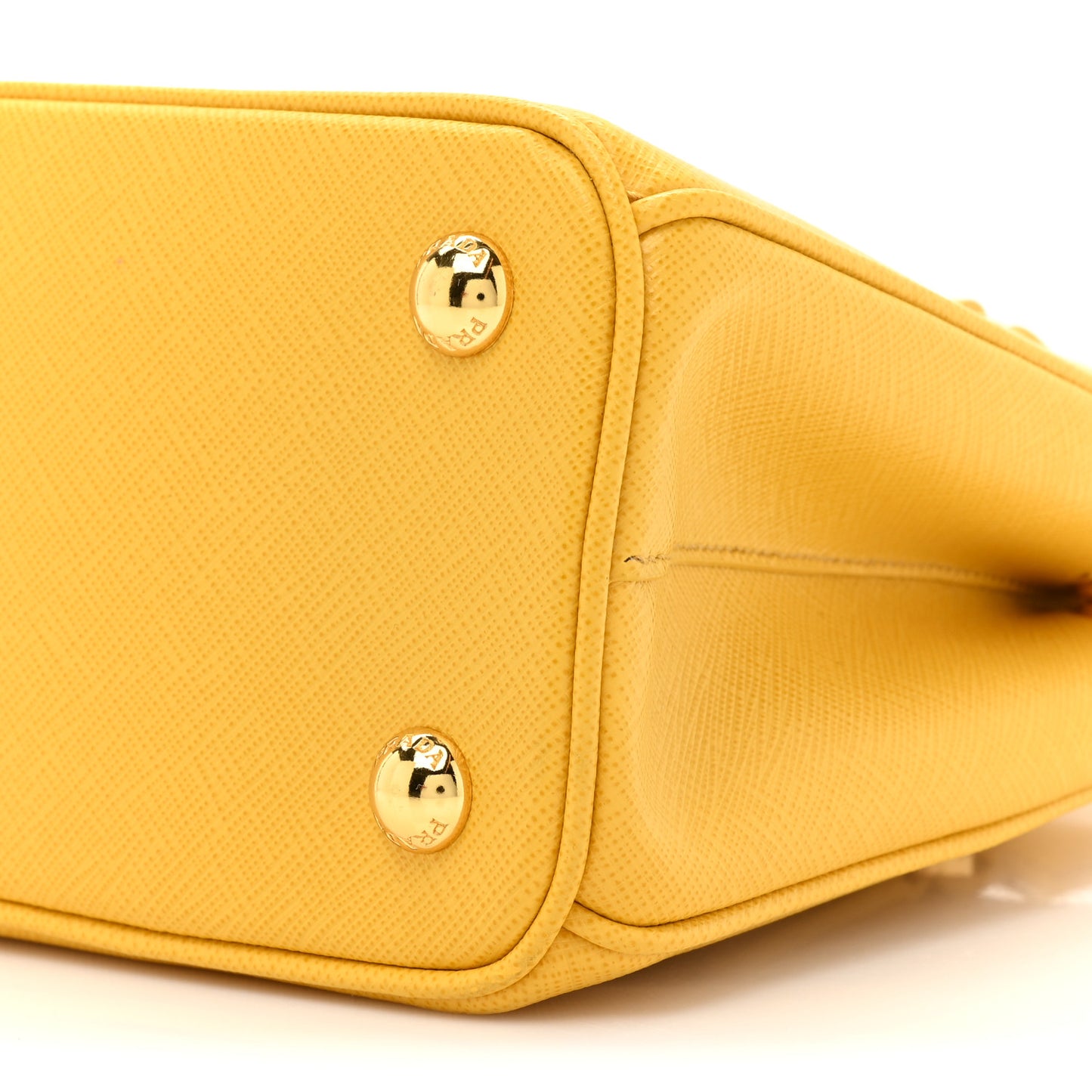 Saffiano Lux Mini Galleria Double Zip Tote Soleil