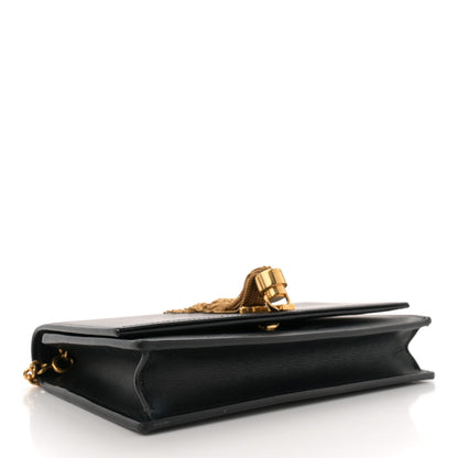 Saint Laurent Smooth Calfskin Classic Monogram Kate Tassel Chain Wallet Black 4 of 11