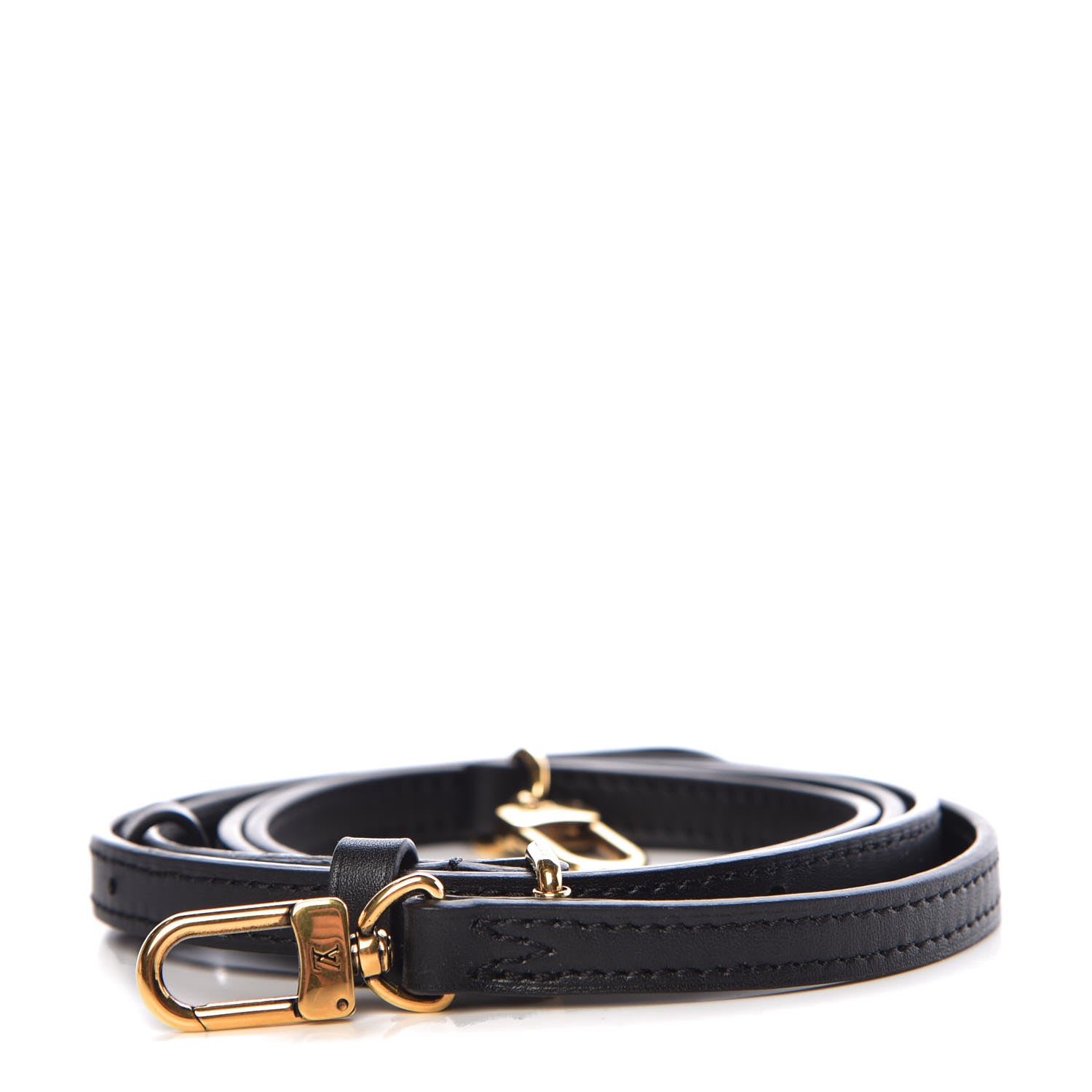 Louis Vuitton Calfskin Petite Malle Adjustable Shoulder Strap Black 1 of 3