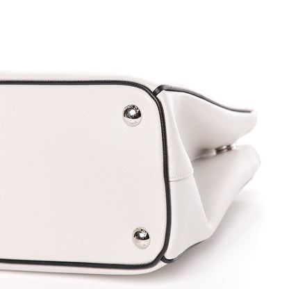 Prada Saffiano Small Galleria Double Zip Tote Talco Black 16 of 16