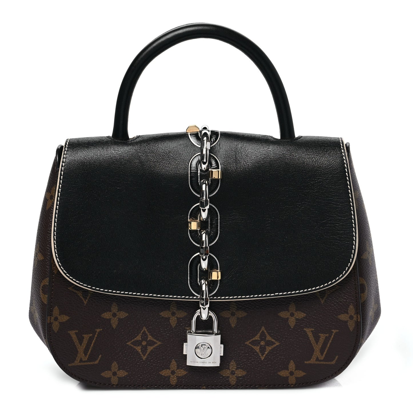 Calfskin Monogram Chain It Bag PM Black