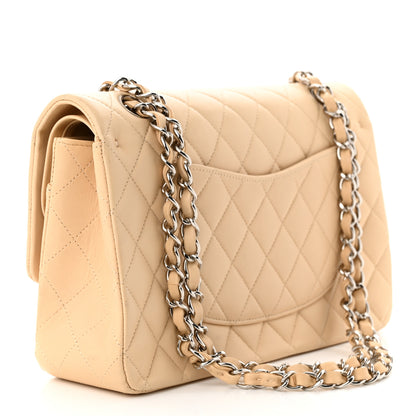 Chanel Lambskin Quilted Medium Double Flap Beige 3 of 12