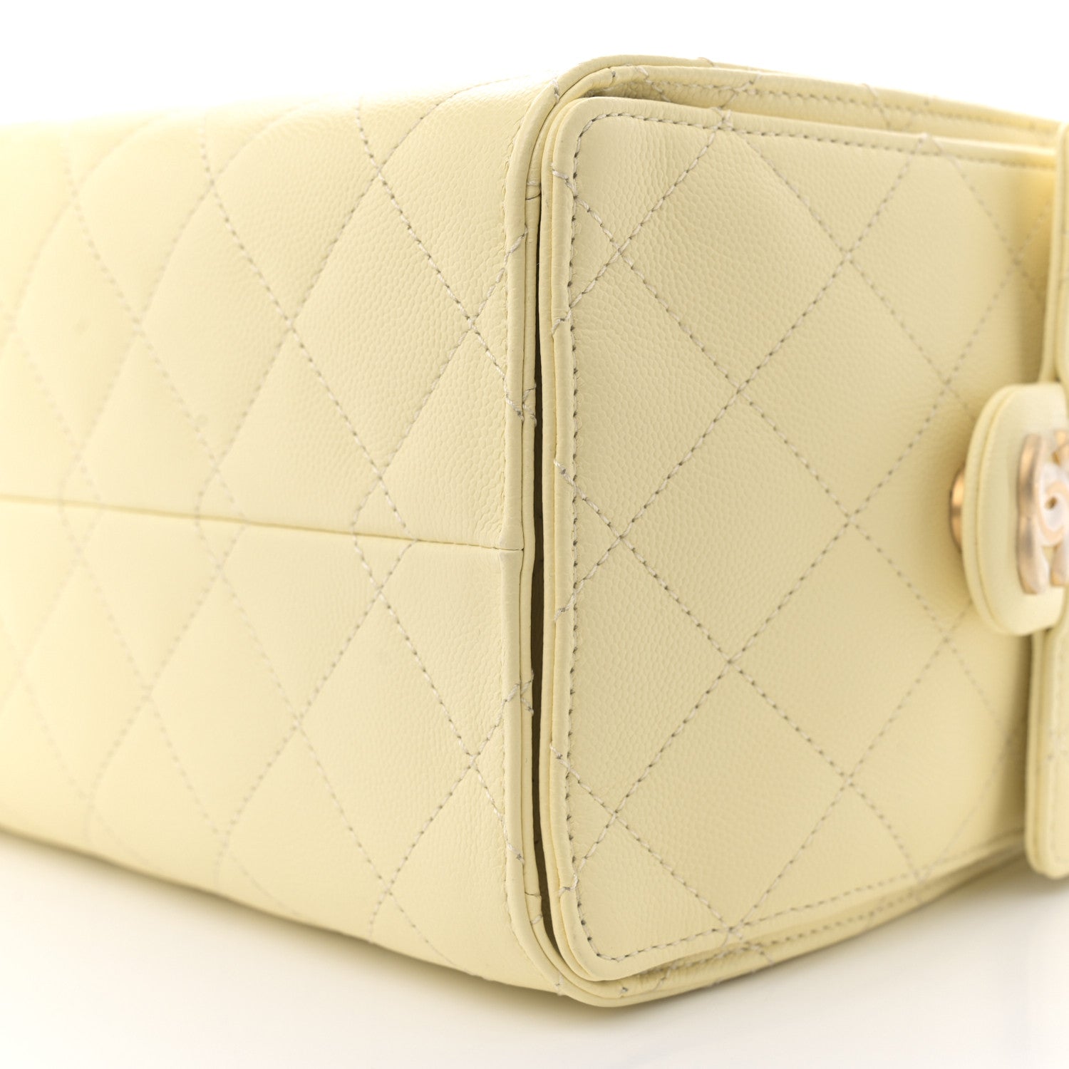 Chanel Caviar Quilted Small Chanel 25 Handbag Light Yellow 10 of 10