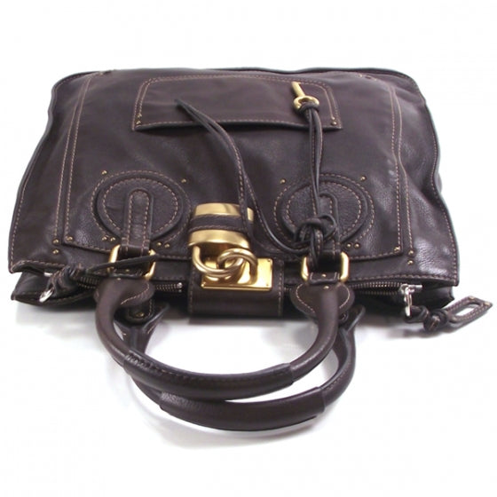 Chloe Leather Paddington LargeTote Brown 5 of 17