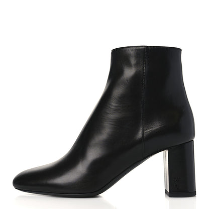 Saint Laurent Nappa Vendome Loulou Ankle Zip Boots 39.5 Black 1 of 9