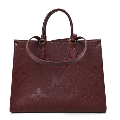Louis Vuitton Empreinte Monogram Giant Onthego MM Wine 1 of 8