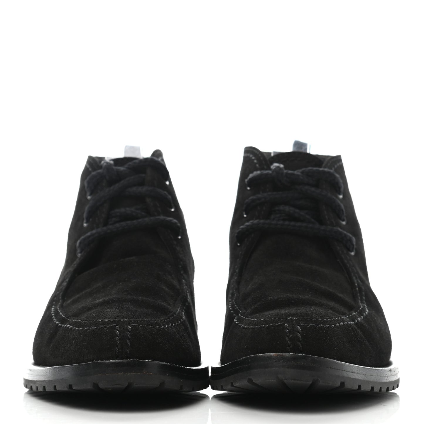 Suede CC Lace Up Ankle Boots 36.5 Black