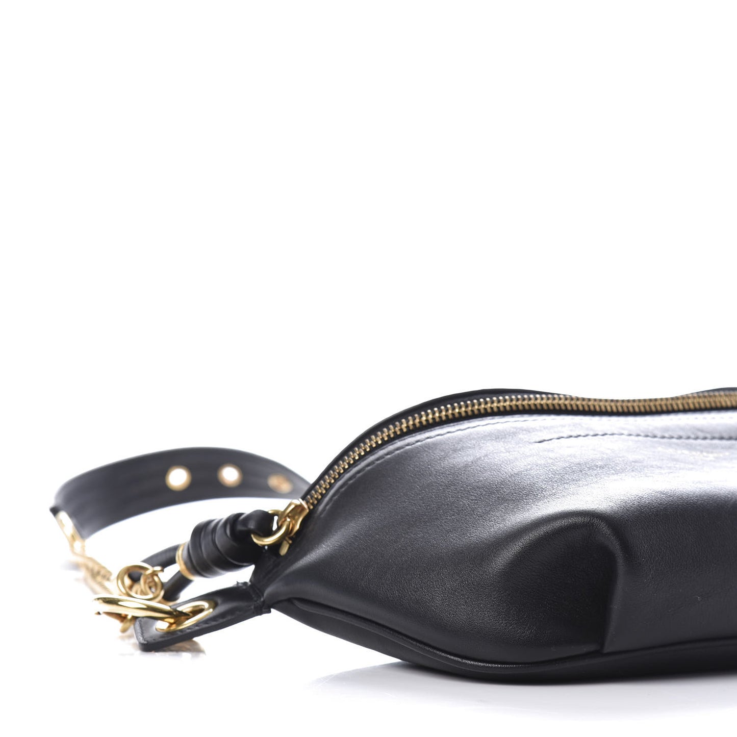 Calfskin Whip Belt Bag Black