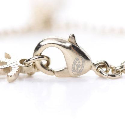 Chanel Pearl CC Chain Heart Medallion Necklace Gold 4 of 5
