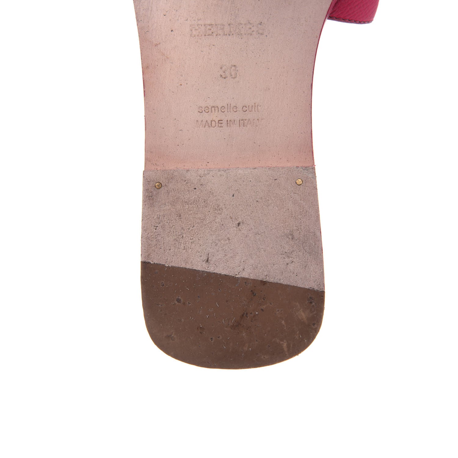 Hermes Epsom Oran Sandals 36 Rose Extreme 12 of 18