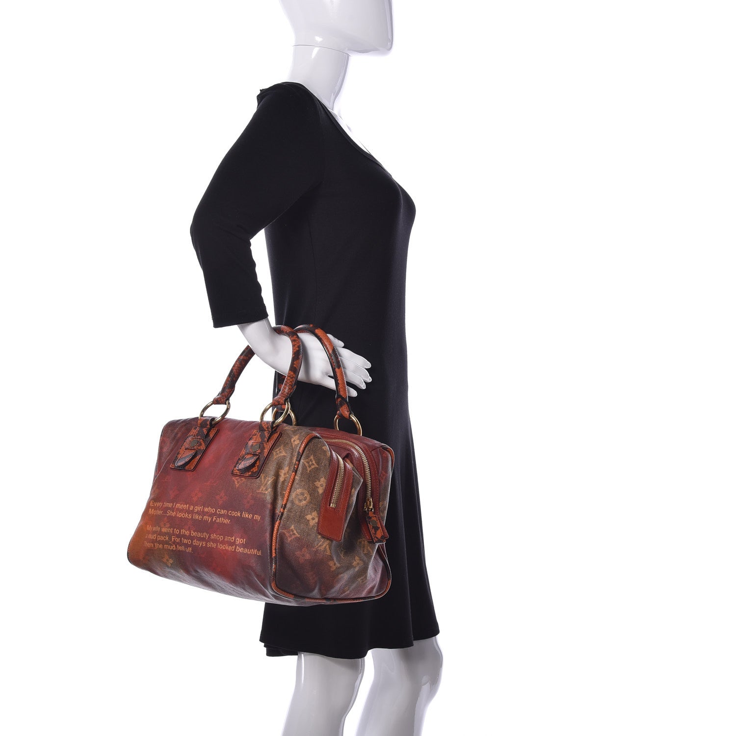 Louis Vuitton Monogram Karung Mancrazy Jokes Bag 2 of 8