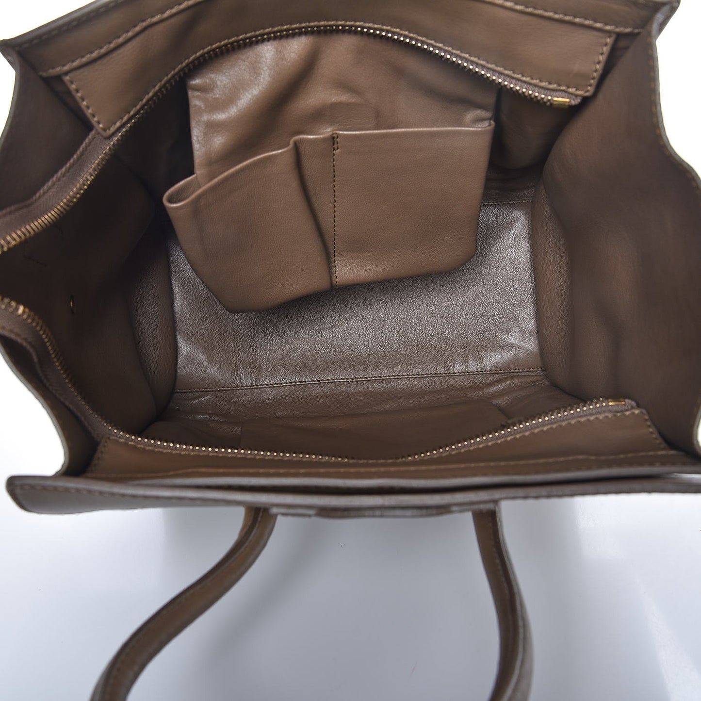 Smooth Calfskin Micro Luggage Camel