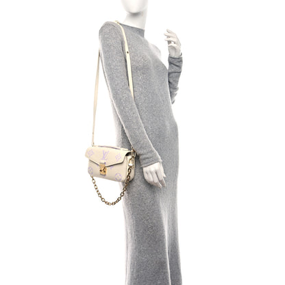 Louis Vuitton Empreinte Monogram Giant Pochette Metis East West Latte Bubble Tea 2 of 10