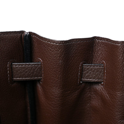 Hermes Taurillon Clemence Birkin 35 Chocolate 11 of 14