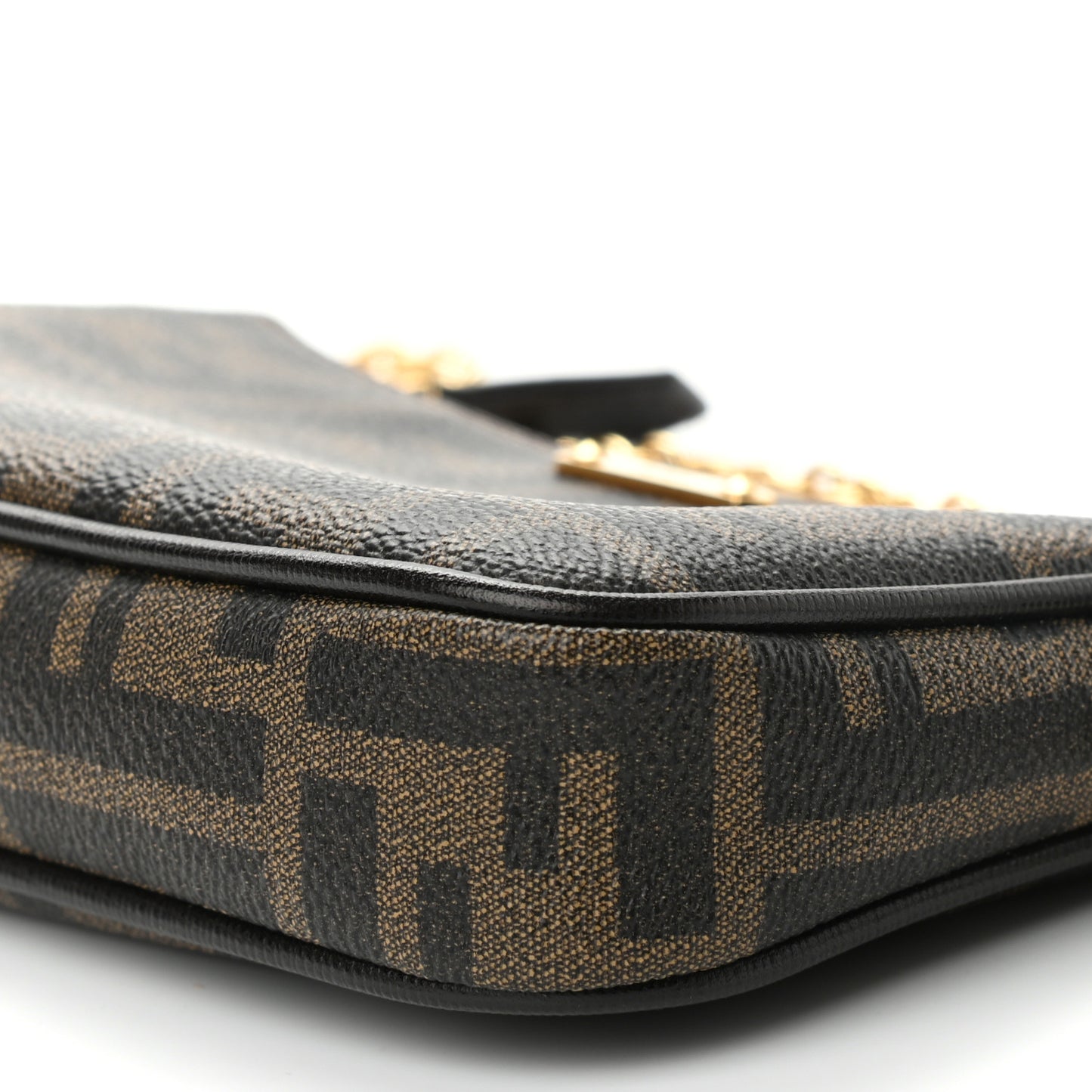 Zucca Spalmati Vitello Elite Pochette Tobacco Ebano