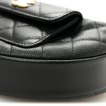 Chanel Caviar Quilted Polly Pocket Pouch Hobo Black 10 of 10