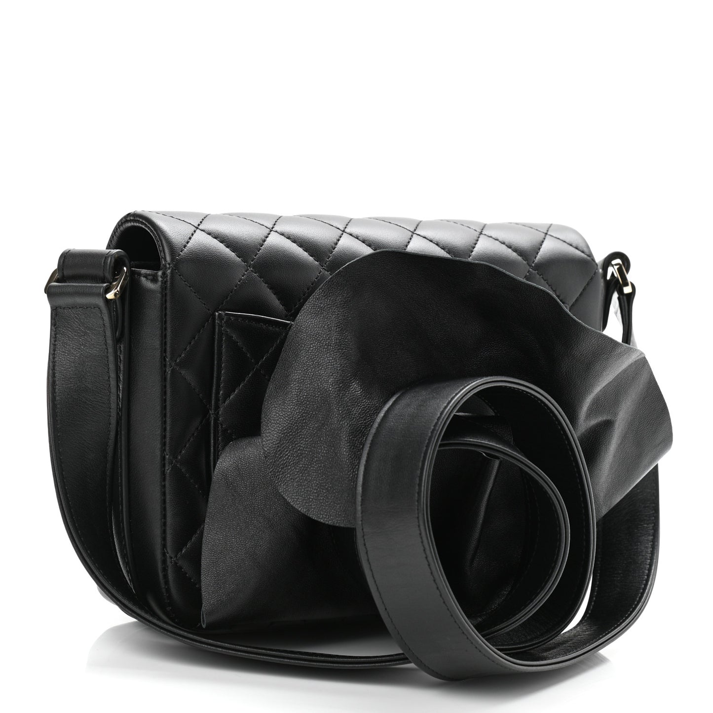 Calfskin Quilted Bolero De Chanel Flap Bag Black