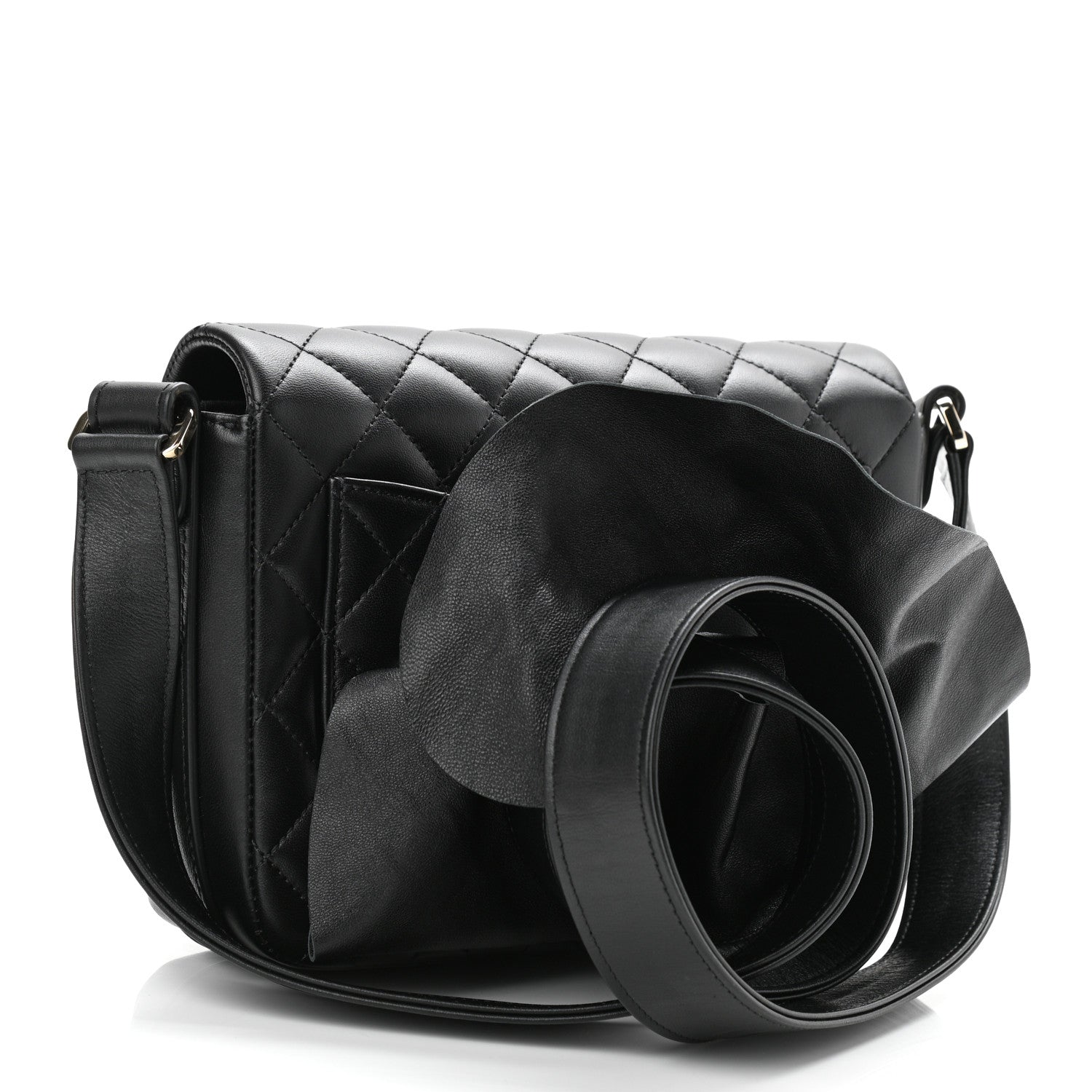 Chanel Calfskin Quilted Bolero De Chanel Flap Bag Black 3 of 11