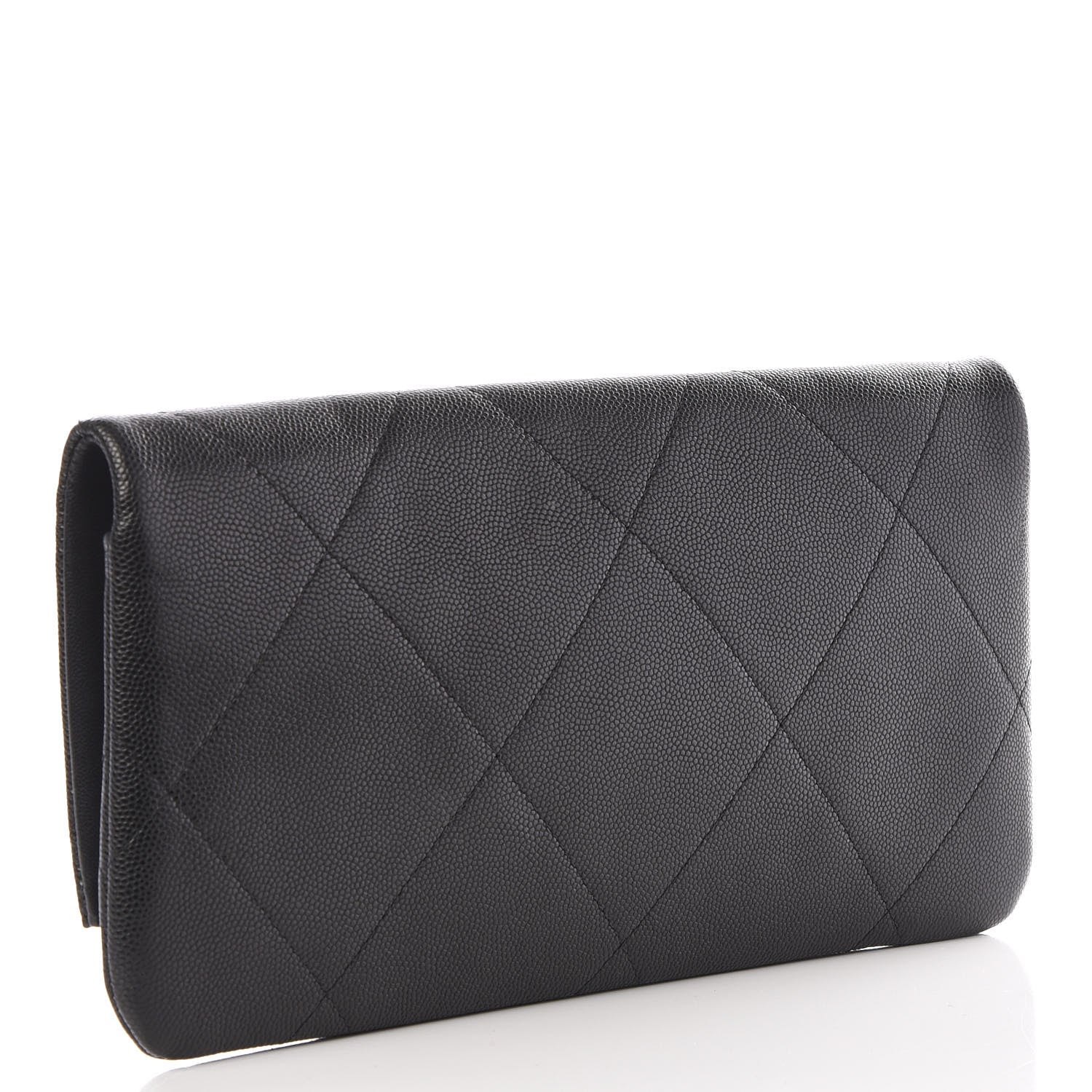 Chanel Grained Calfskin Small Chain Handle Clutch Black 2 of 9