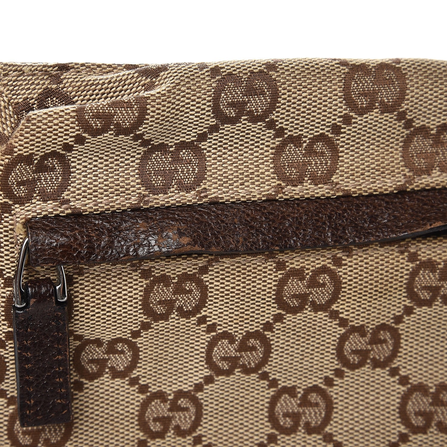 Gucci GG Monogram Double Pocket Belt Bag Dark Brown 8 of 8