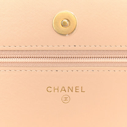 Chanel Lambskin Quilted Chanel 19 Wallet On Chain WOC Beige 6 of 13