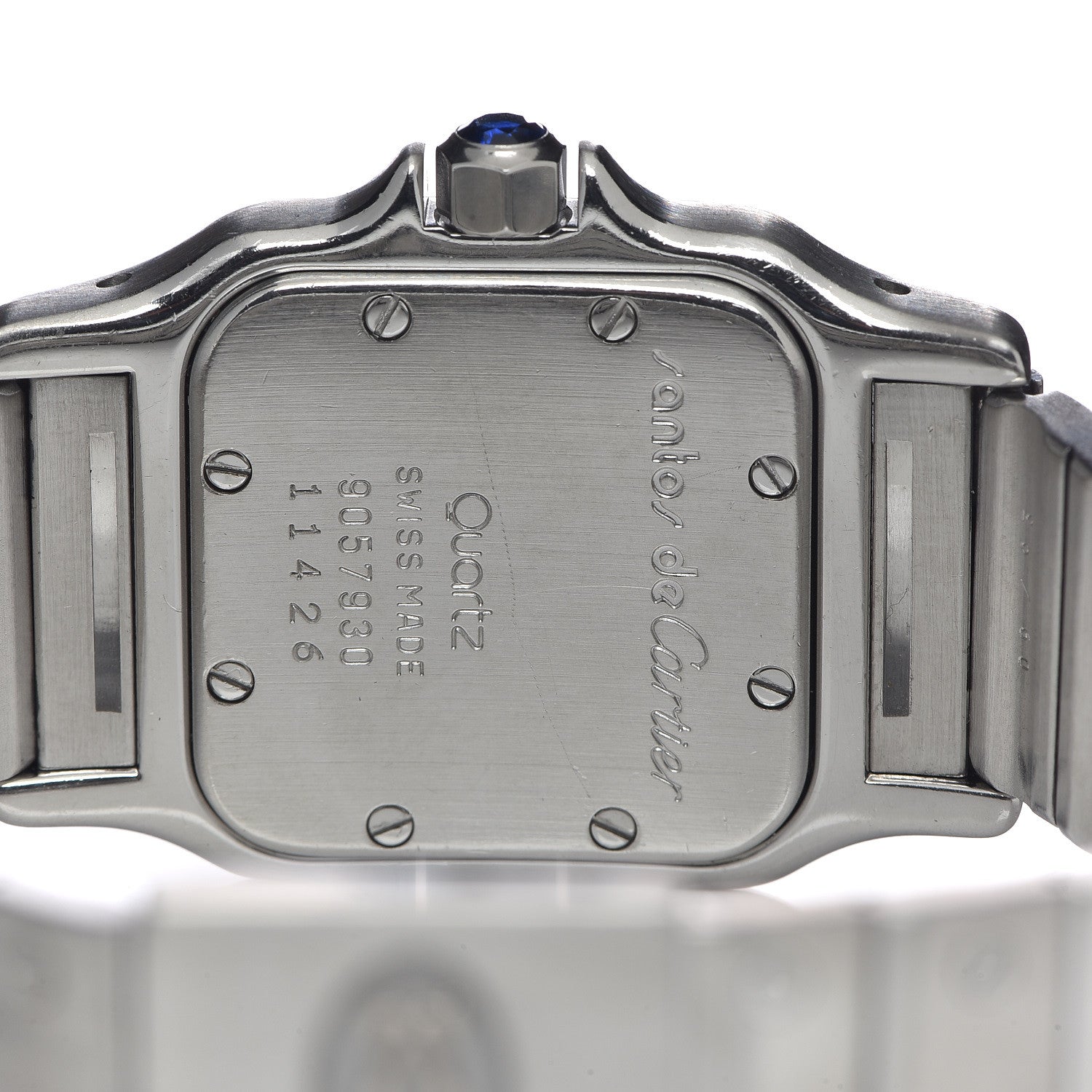 Cartier Stainless Steel 24mm Santos de Galbee Quartz Watch Cream 5 of 6