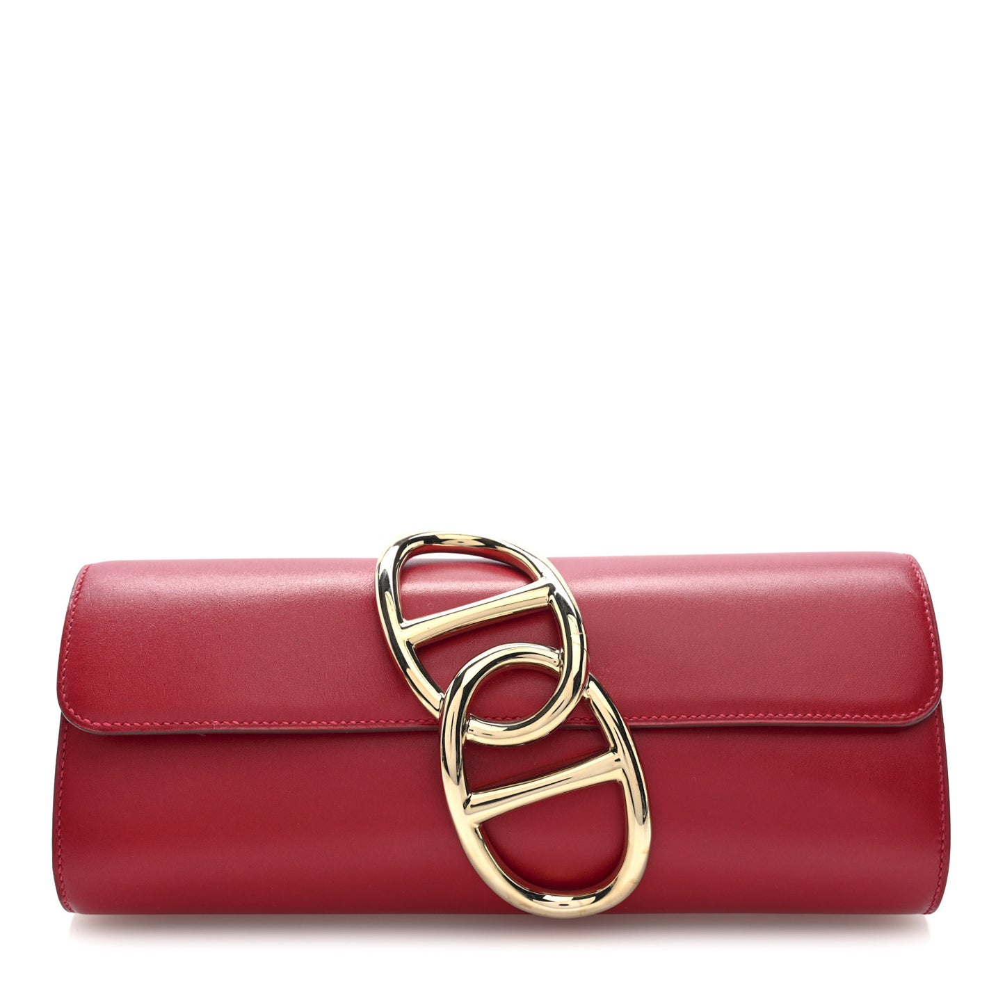 Tadelakt Egee Clutch Rouge Vif