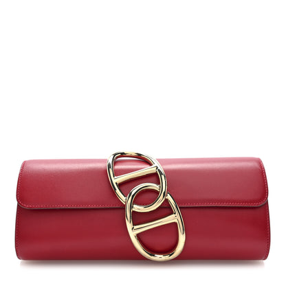 Hermes Tadelakt Egee Clutch Rouge Vif 1 of 7