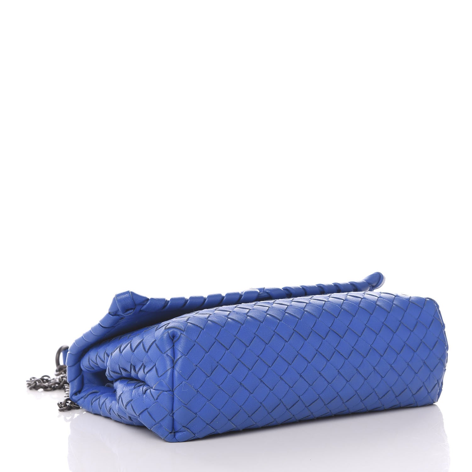 Bottega Veneta Nappa Intrecciato Small Olimpia Bag Blue Royal 3 of 9