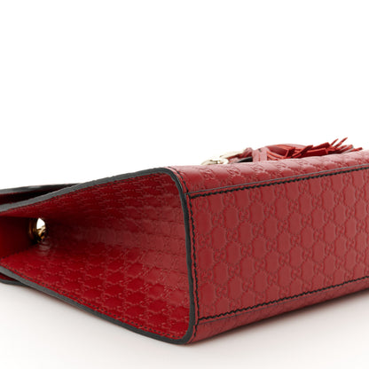 Gucci Microguccissima Medium Emily Chain Shoulder Bag Red 9 of 10