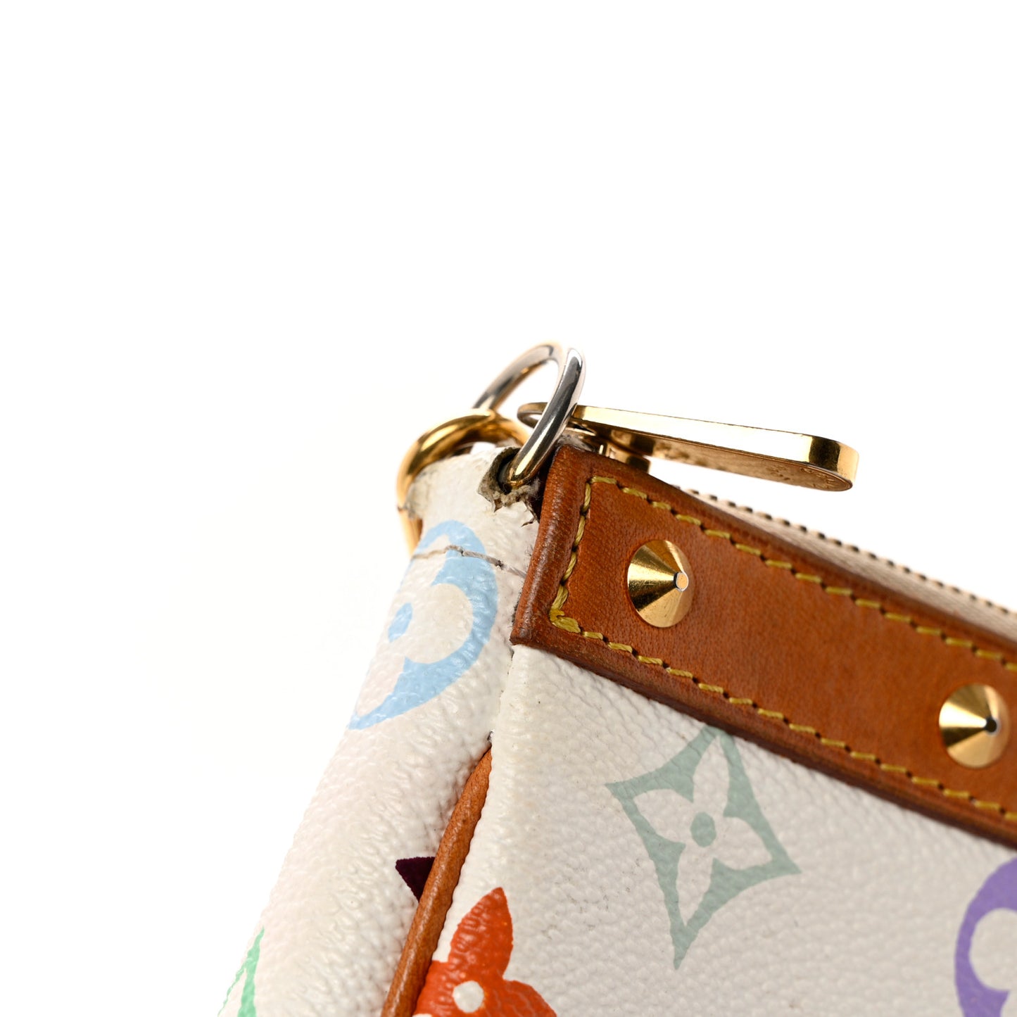 Monogram Multicolor Pochette Accessories White