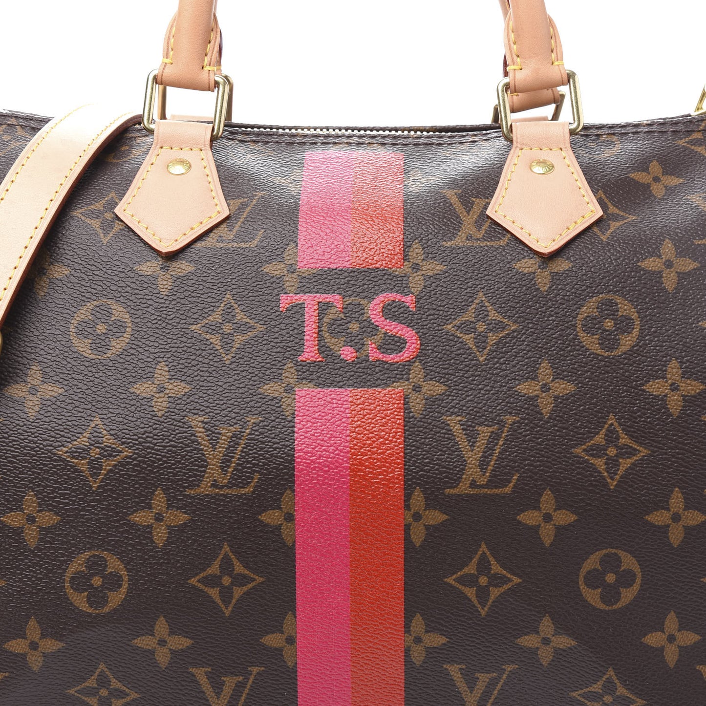 Monogram My LV Heritage Speedy Bandouliere 30 Fuchsia Rouge