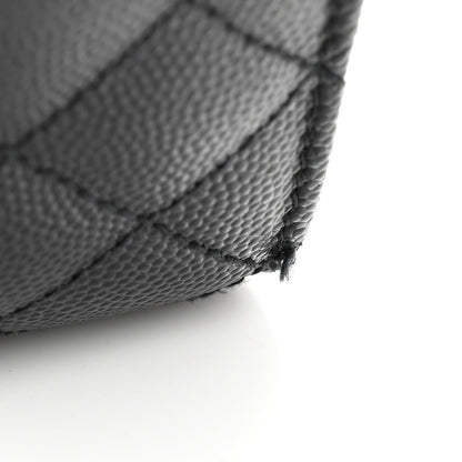 Saint Laurent Grain De Poudre Textured Mixed Matelasse Triquilt Medium Monogram Satchel Black 11 of 11