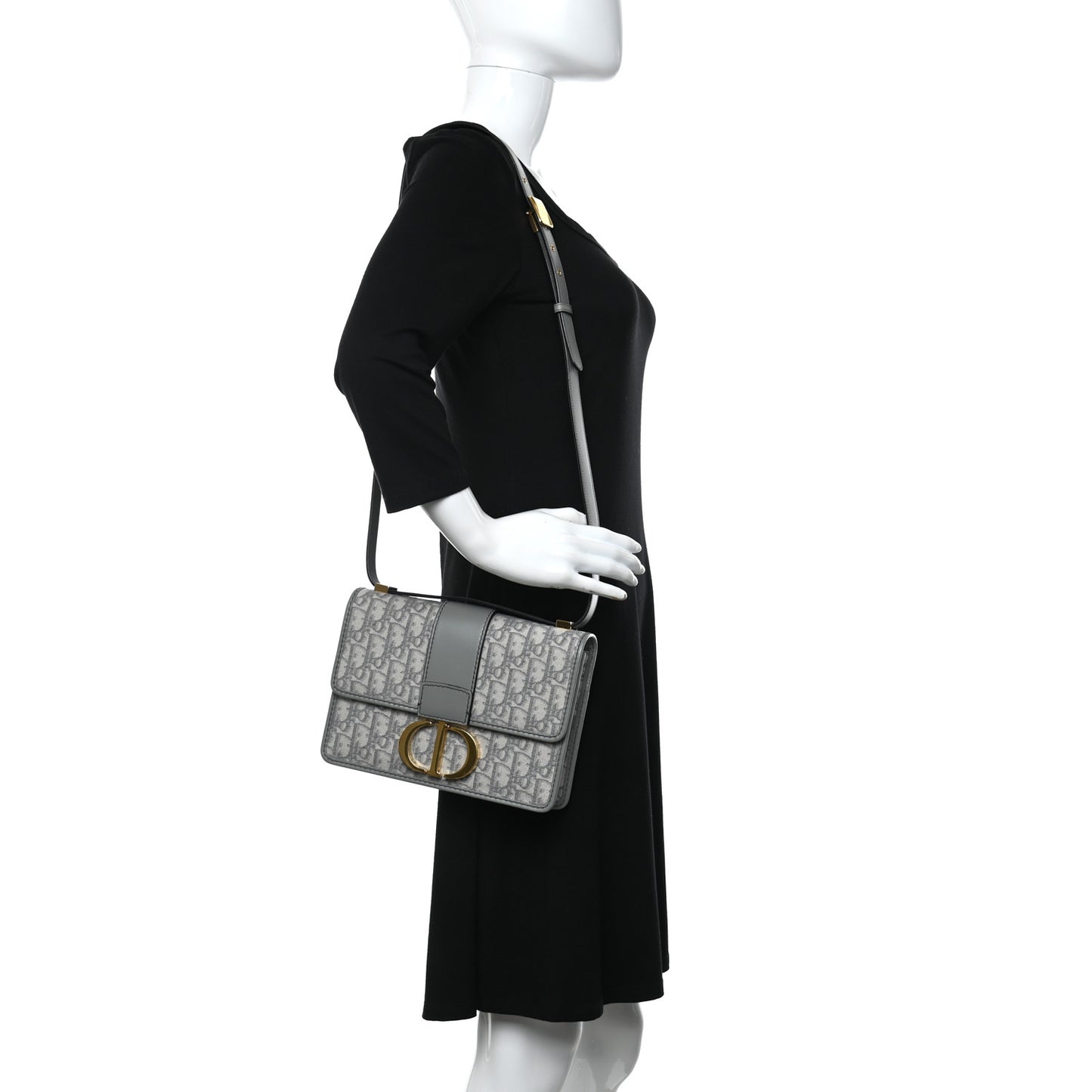 Oblique 30 Montaigne Flap Bag Grey