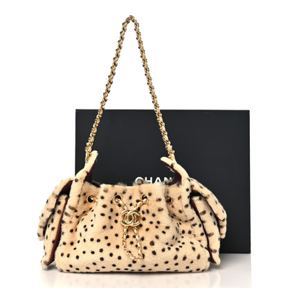 Chanel Pony Hair Mini Chanel 25 Handbag Beige Black 10 of 10