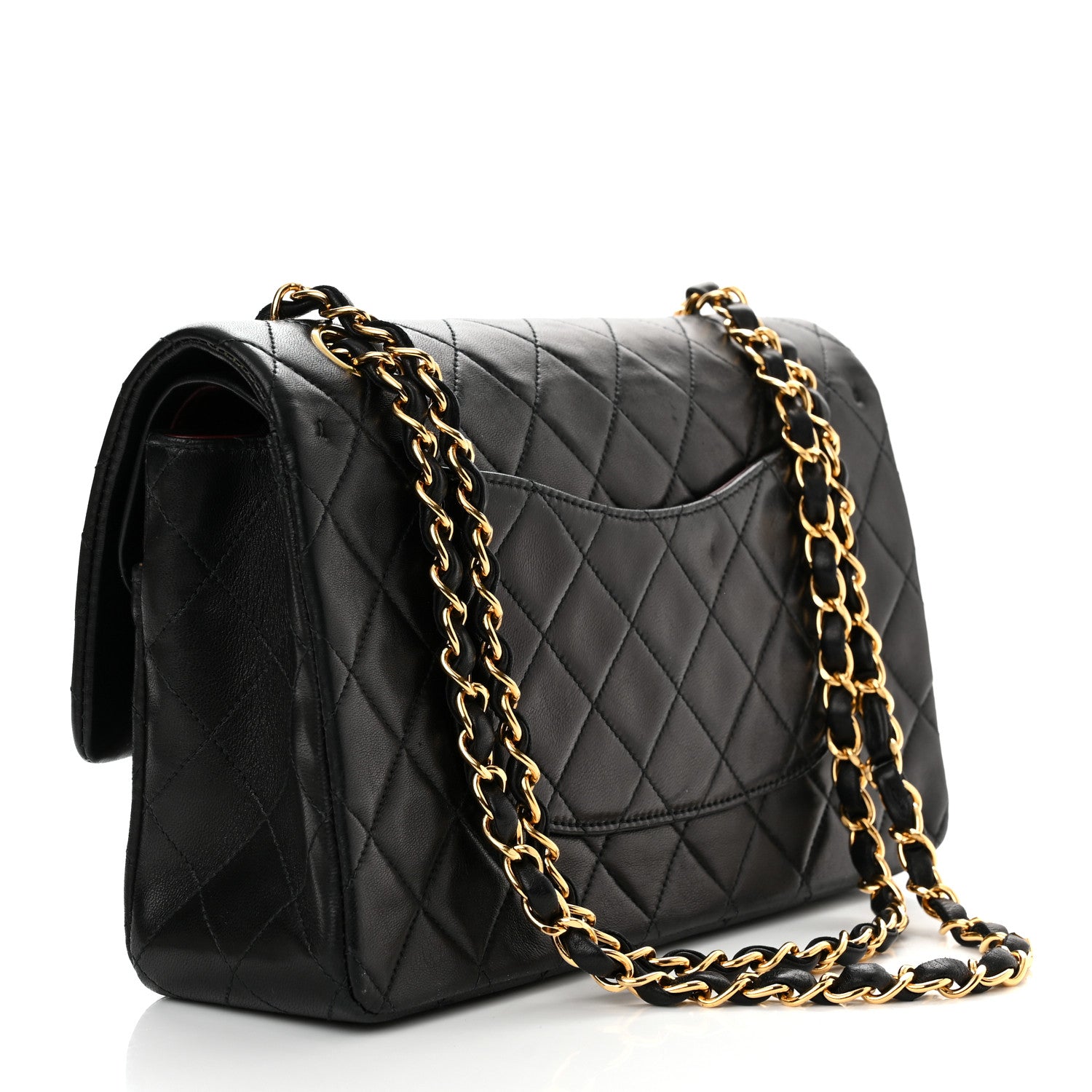 Chanel Lambskin Quilted Medium Double Flap Black 3 of 10