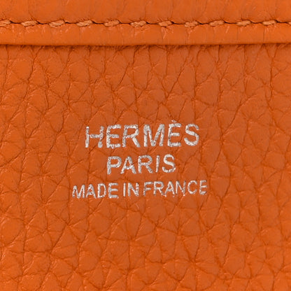 Hermes Taurillon Clemence Evelyne PM Orange 6 of 15
