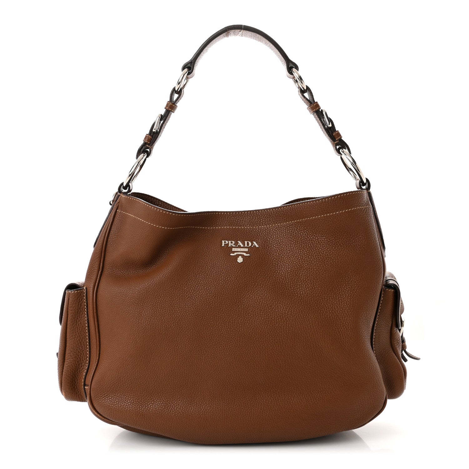 Prada Vitello Daino Hobo Nocciolo 1 of 17