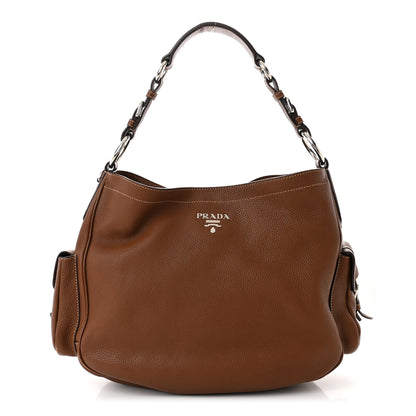 Prada Vitello Daino Hobo Nocciolo 1 of 17