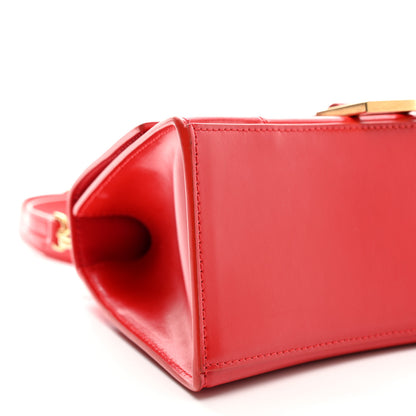 Balenciaga Shiny Box Calfskin Small Hourglass Top Handle Bag Bright Red 7 of 8