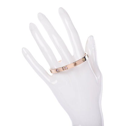 Cartier 18K Pink Gold Sapphire Garnet Amethyst LOVE Bracelet 16 2 of 7