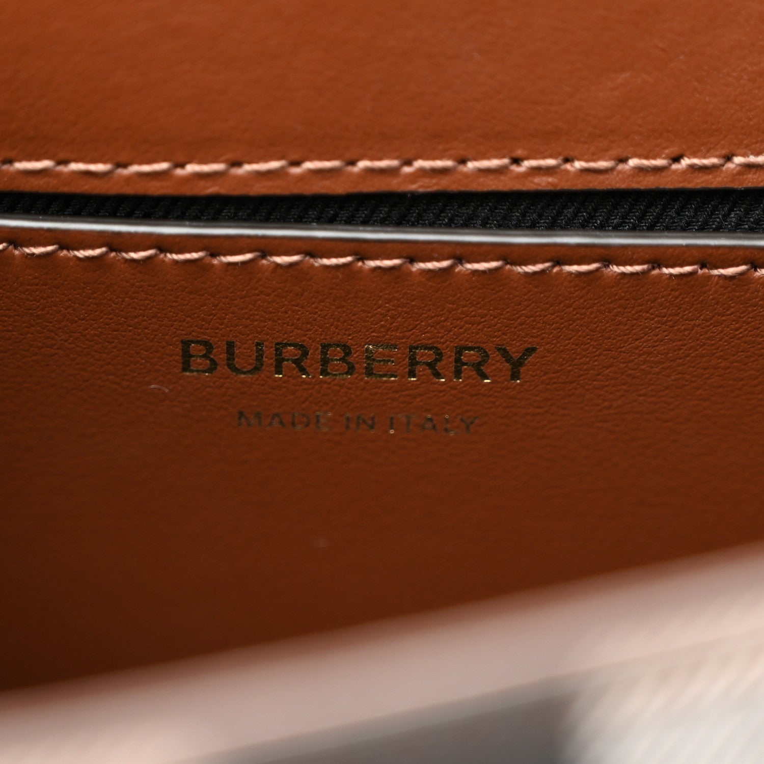 Burberry Coated Canvas Calfskin Vintage Check Medium Note Crossbody Bag Dark Birch Black 6 of 9