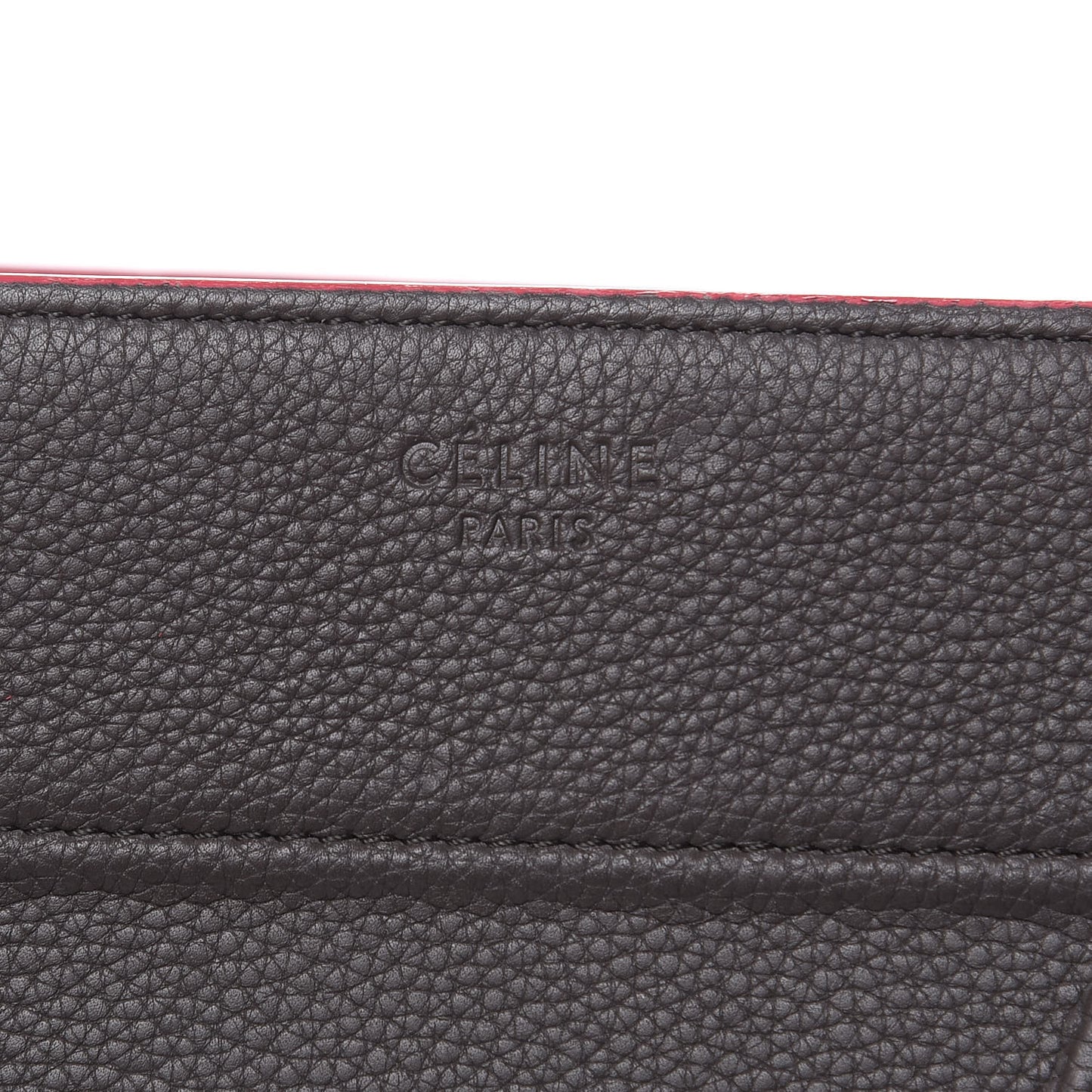 Baby Grained Calfskin Medium Phantom Luggage Dark Taupe