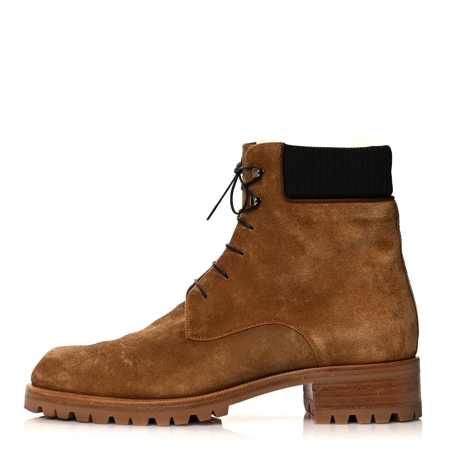Christian Louboutin Suede Mens Trapman Flat Boots 43 Terra 1 of 10