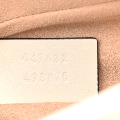 Gucci Calfskin Matelasse Small GG Marmont Chain Shoulder Bag White 7 of 11