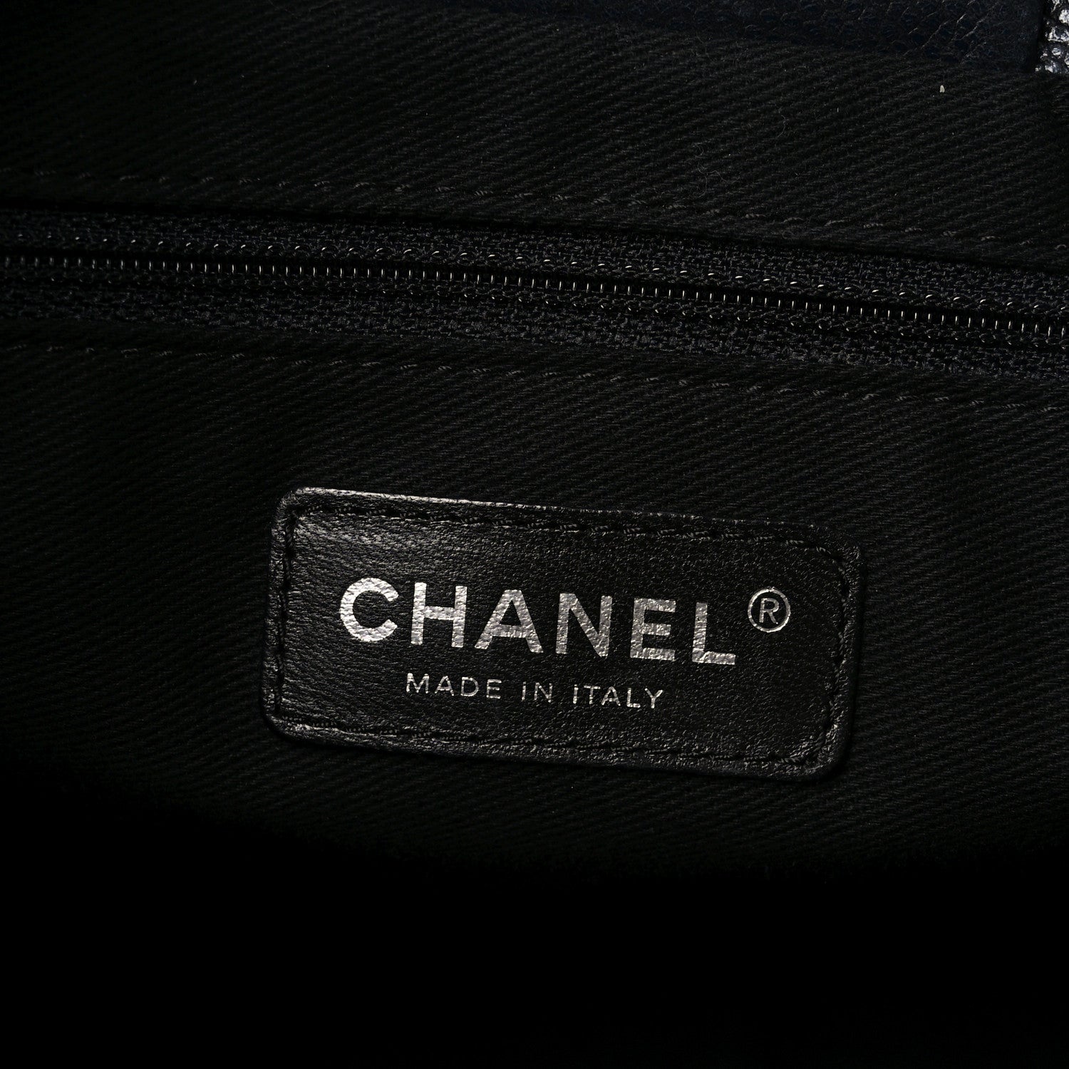 Chanel Caviar Executive Cerf Shopper Tote Black Black 6 of 10