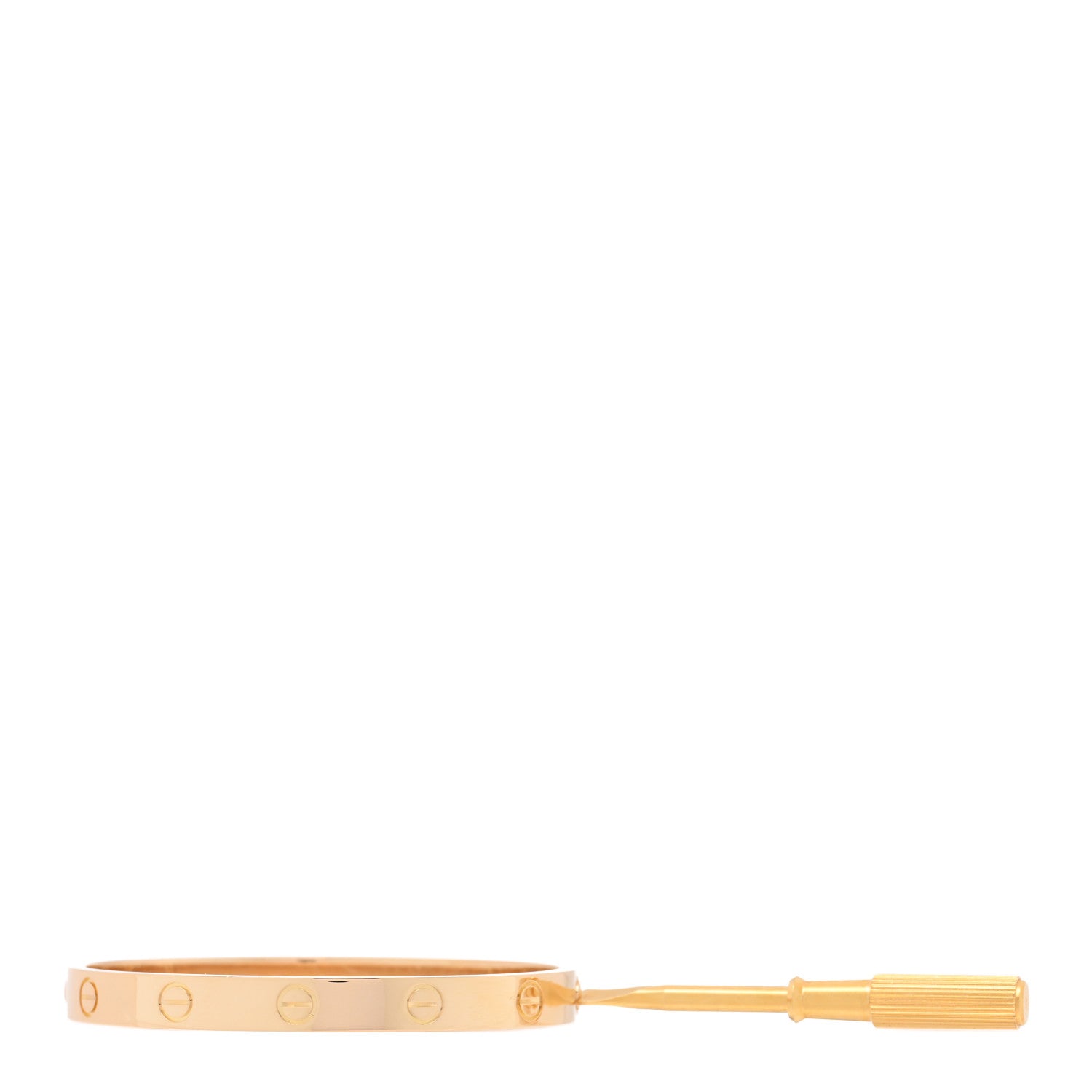 Cartier 18K Yellow Gold Diamond Small Juste Un Clou Bracelet 17 2 of 5
