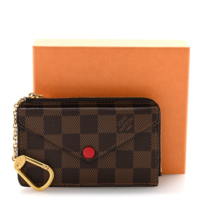 Louis Vuitton Damier Ebene Recto Verso Card Holder Red 10 of 10