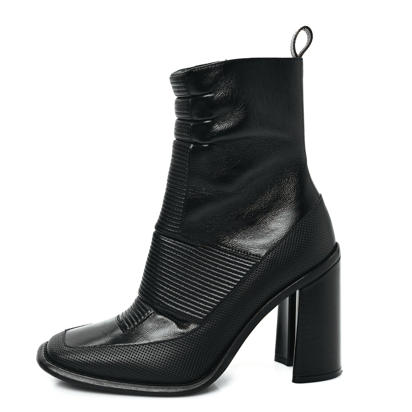 Calfskin Berlin Ankle Boots 38.5 Black